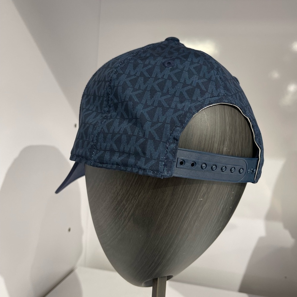 (new+tag) Michael Kors SnapBack hat, monogram cap men/women unisex navy - Picture 2 of 3